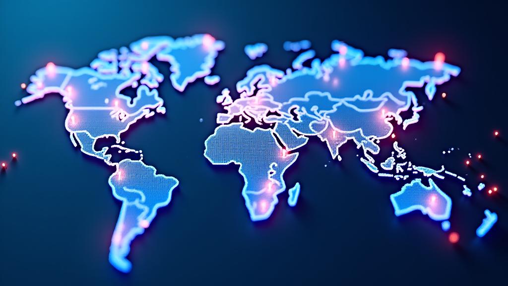 Interactive global map highlighting major electronic music hubs and artist locations.